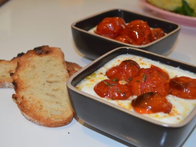 tomates rôties et yaourt grec