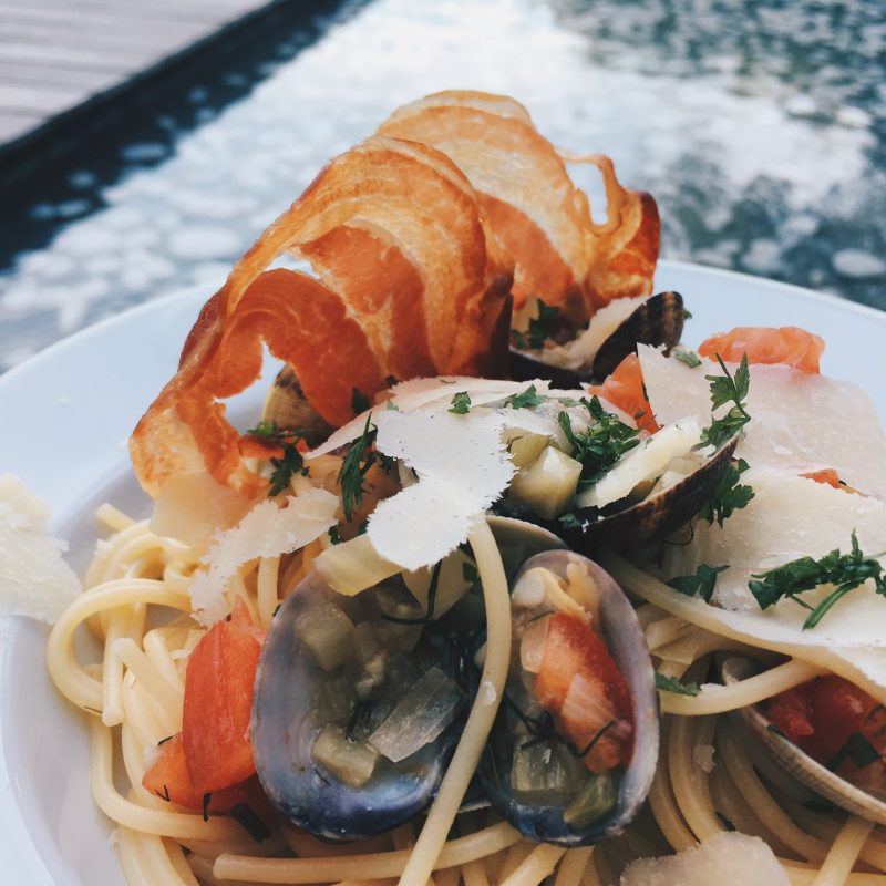spaghetti entre terre et mer