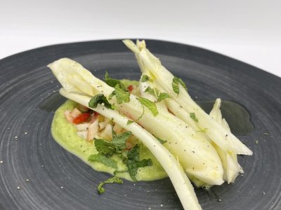 fenouil mariné et son tartare de fraises
