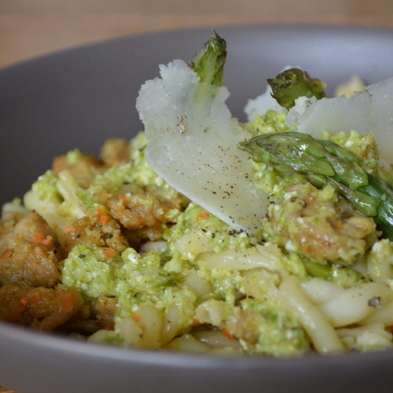 gemelli au pesto d’asperges gemelli au pesto d'asperges