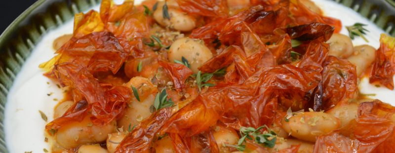 haricots blancs aux tomates rôties