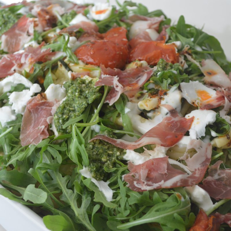 Trecce à la burrata et pesto de roquette Trecce à la burrata et pesto de roquette